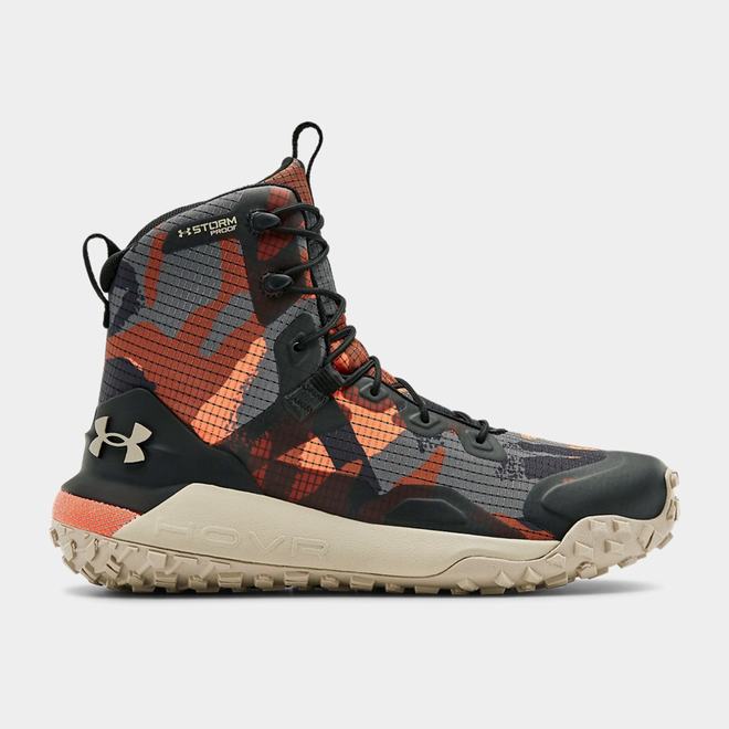 Under Armour HOVR Dawn WP GRID Boots - Panske Turistické Topánky - Červené/Siva